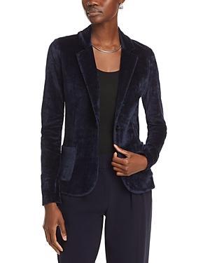 Womens Velour One-Button Blazer Product Image
