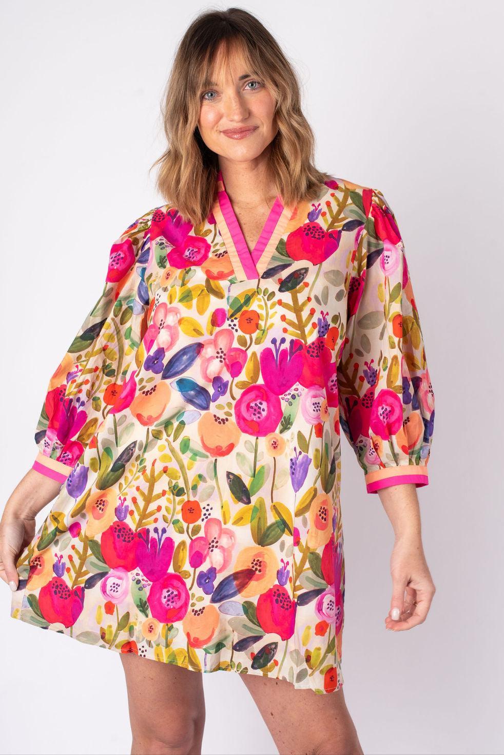 Chloe Floral Mini Dress Product Image