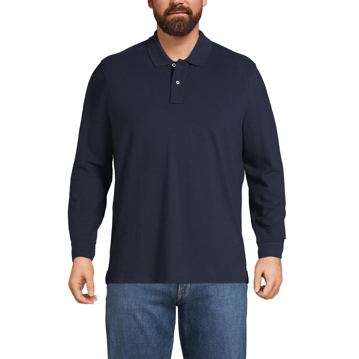 Men's Lands' End Comfort First Mesh Polo, Size: Medium, Gray Grey Product Image