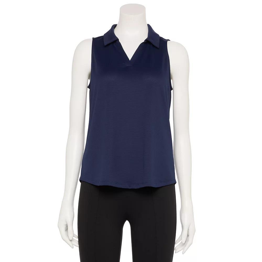 Plus Size Tek Gear® Polo Tank Top, Women's, Size: 3XL, Blue Romance Product Image