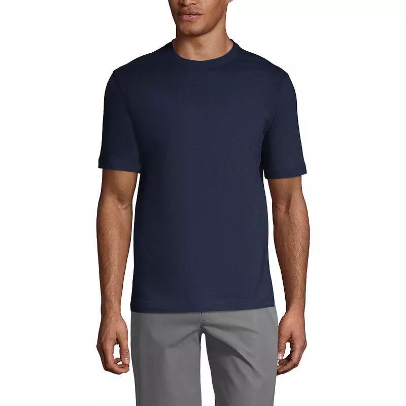 Men's Lands' End Essential Short Sleeve School Uniform T-shirt, Size: Small, Classic Blue Product Image