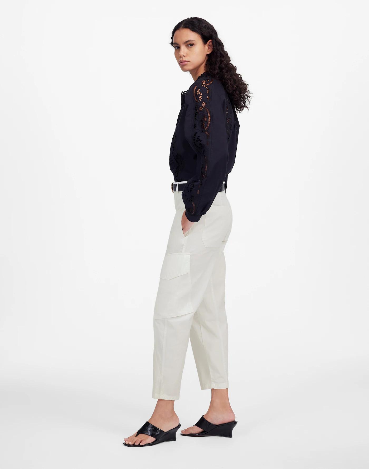 The Barrel-Leg Utility Pant in Garment-Dyed Twill Product Image