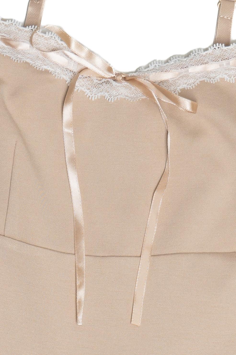 Pleated Drop Waist Romper Dress Product Image