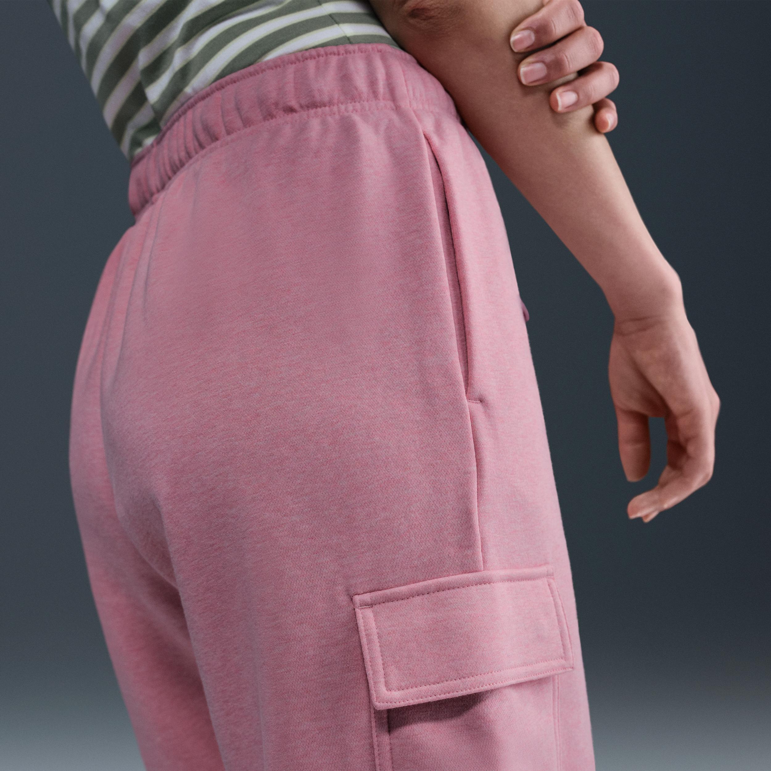 Nike Sportswear Club Fleece Women's Mid-Rise Oversized Cargo Sweatpants Product Image