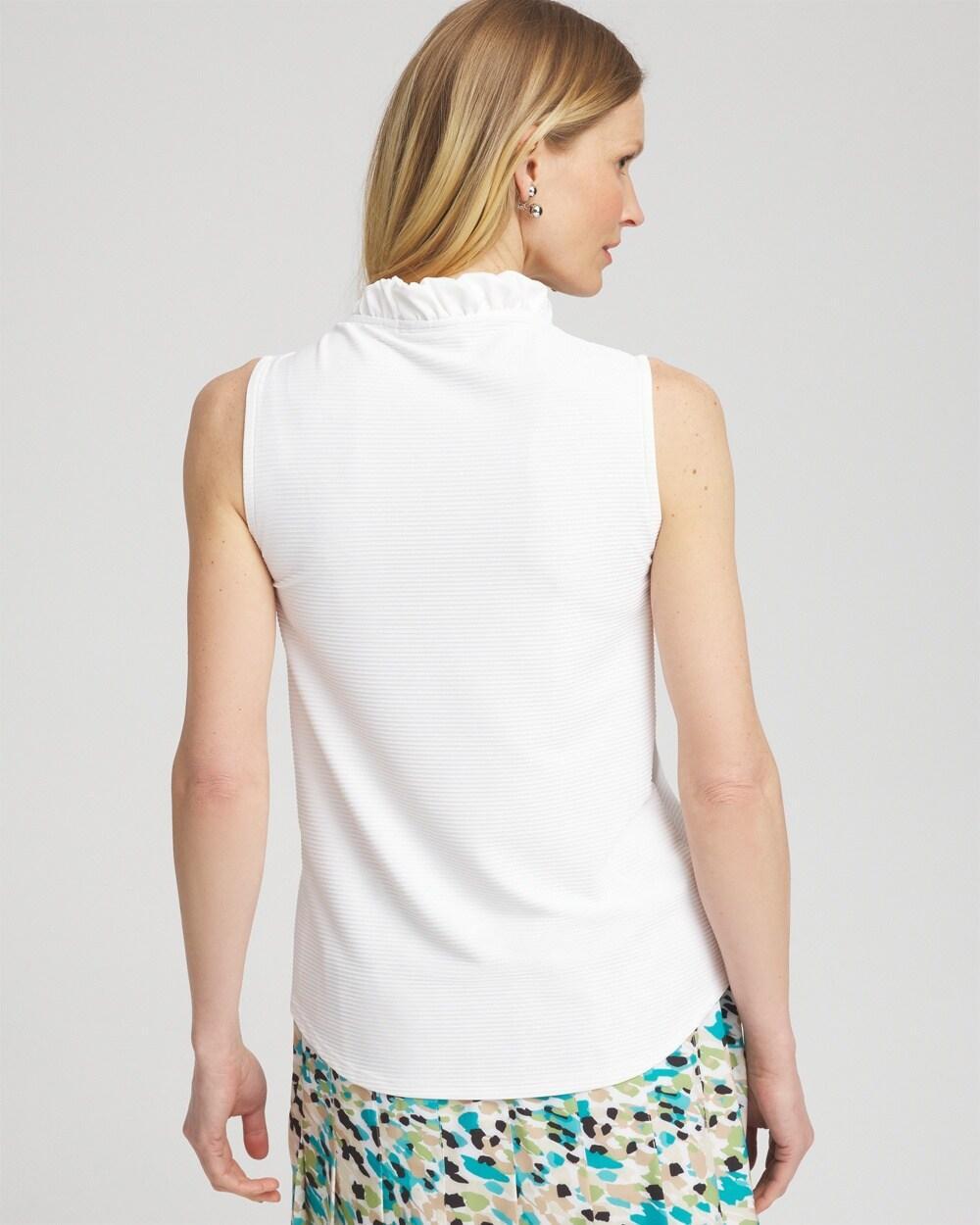 Zenergy® UPF V-Neck Ruffle Tank Product Image