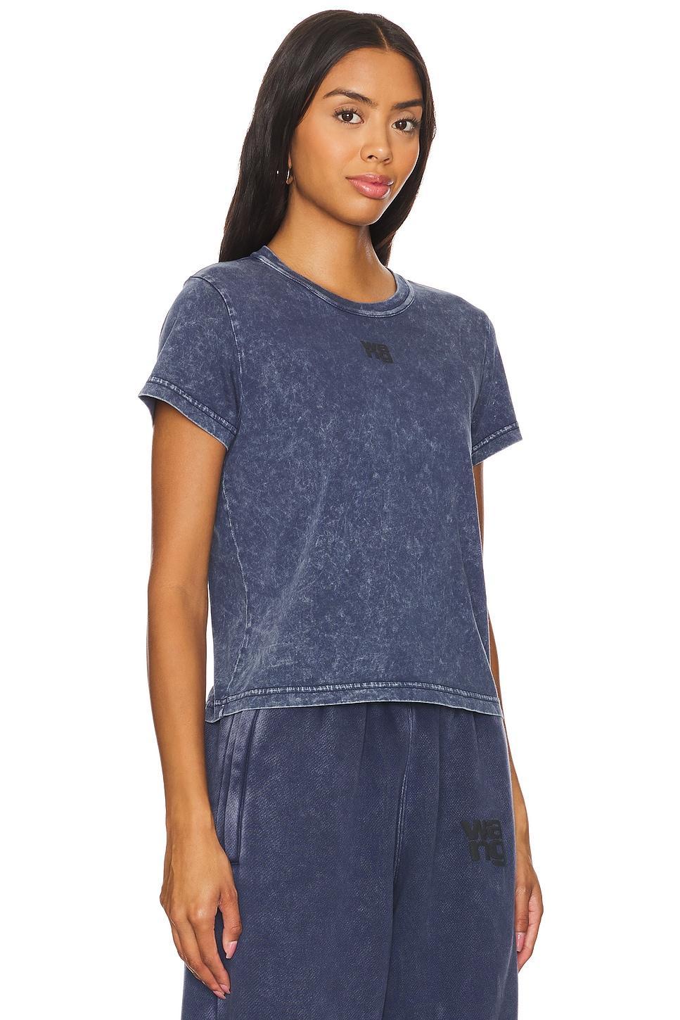 Essential Jersey Shrunk Tee With Puff Logo Alexander Wang Product Image
