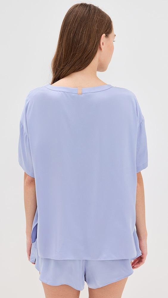 Lunya Washable Silk Tee Shorts Set | Shopbop Product Image