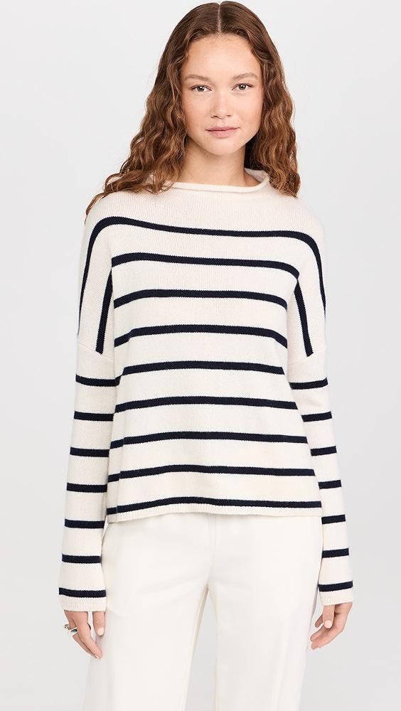 LISA YANG Cashmere Sandy Stripes Sweater | Shopbop Product Image