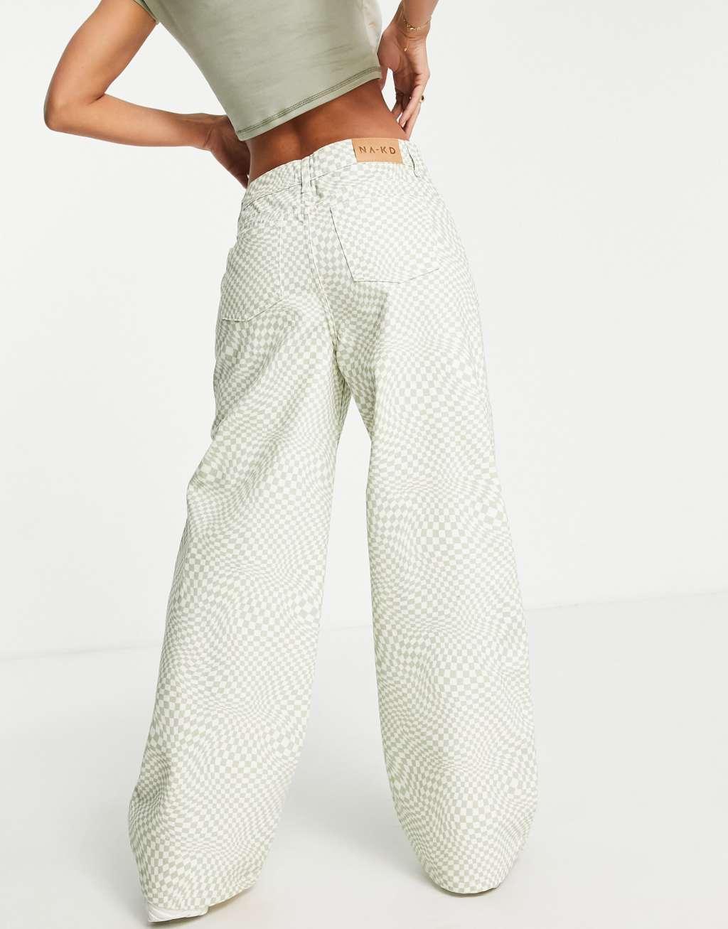NA-KD wide leg jeans Product Image