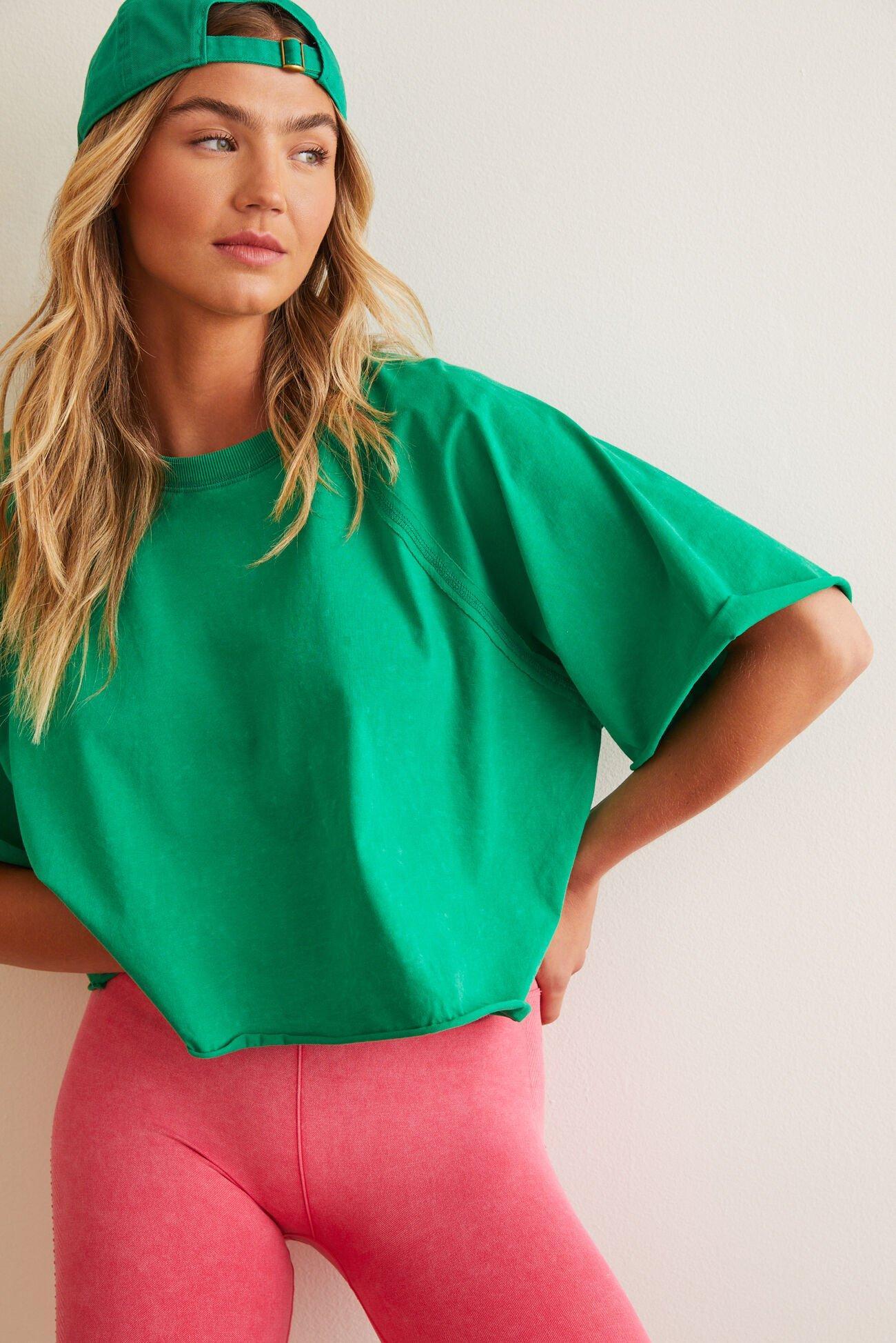 Finish Line Boxy Cropped Tee Product Image