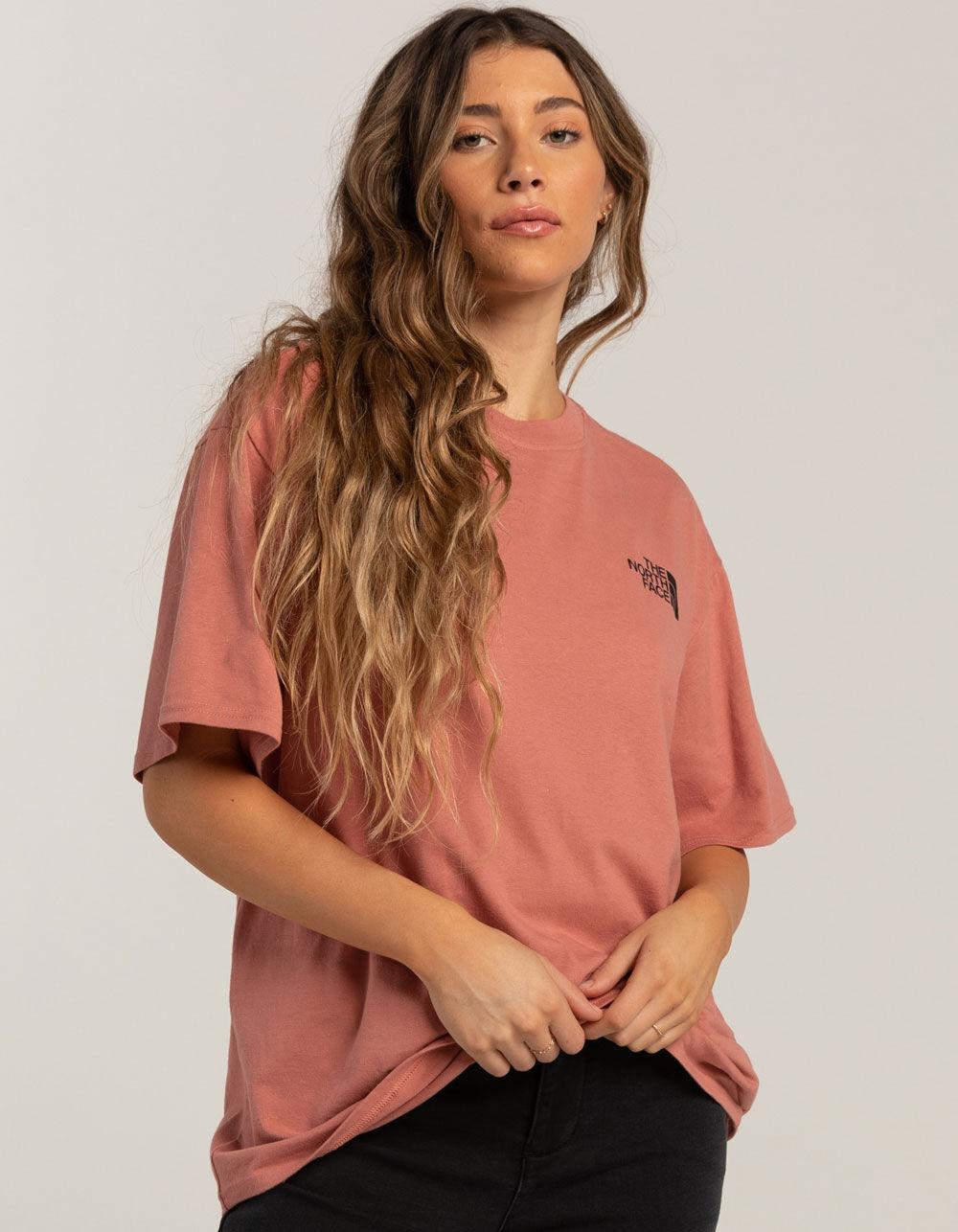 THE NORTH FACE Graphics Womens Oversized Tee - MAUVE Product Image
