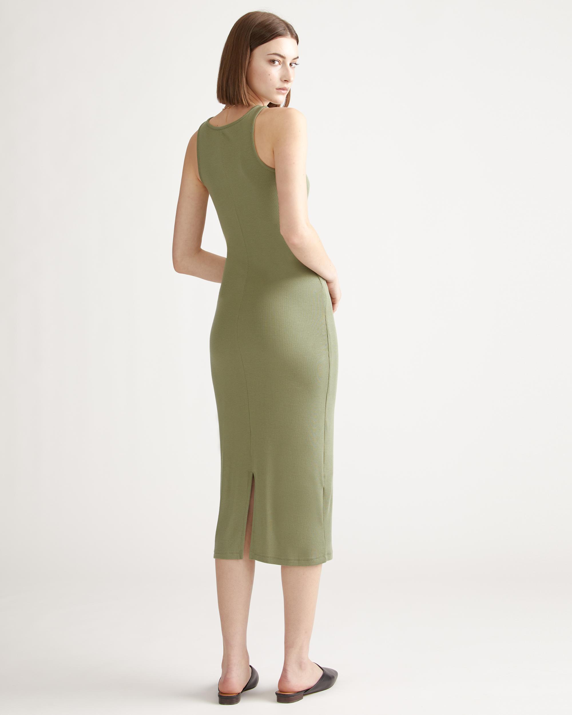 Quince | Women's Tencel Rib Knit Sleeveless Dress Size XS Product Image