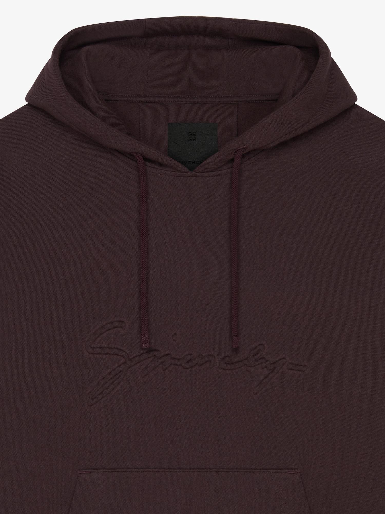 Hoodie in fleece with GIVENCHY signature Product Image