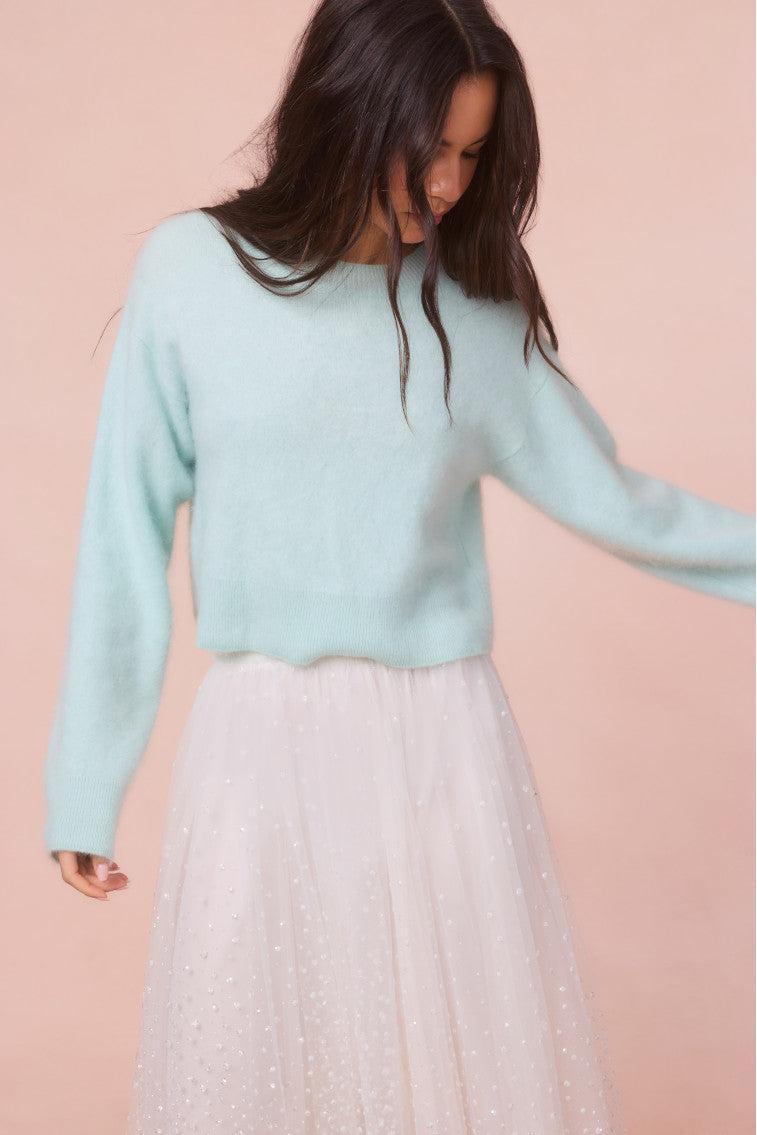 Bellman Cropped Cashmere Pullover Product Image