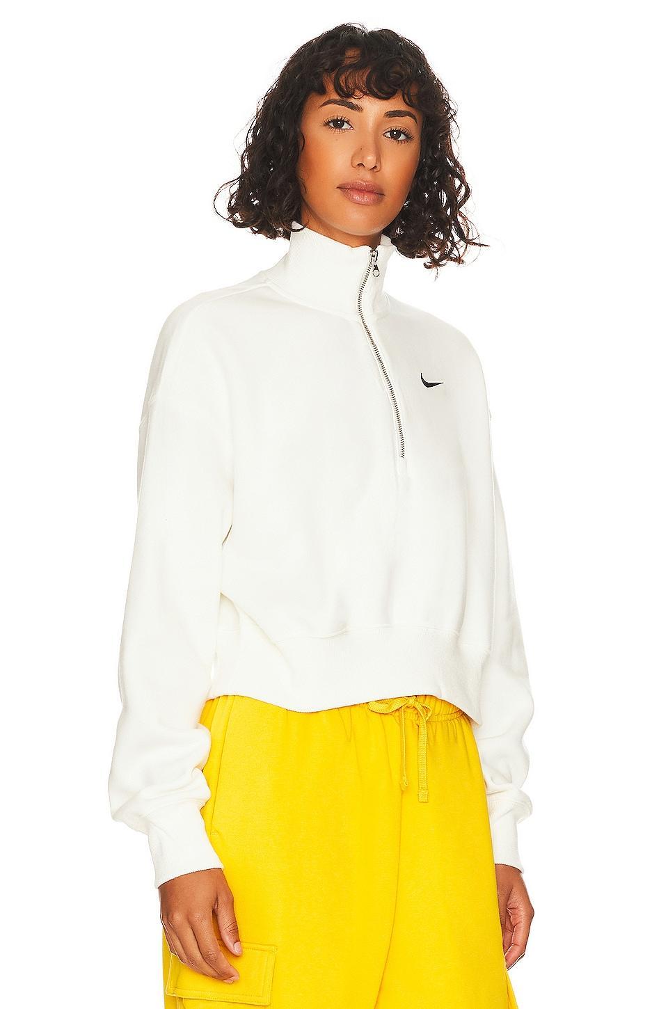 Womens Nike Sportswear Phoenix Fleece 1/2-Zip Cropped Sweatshirt Product Image