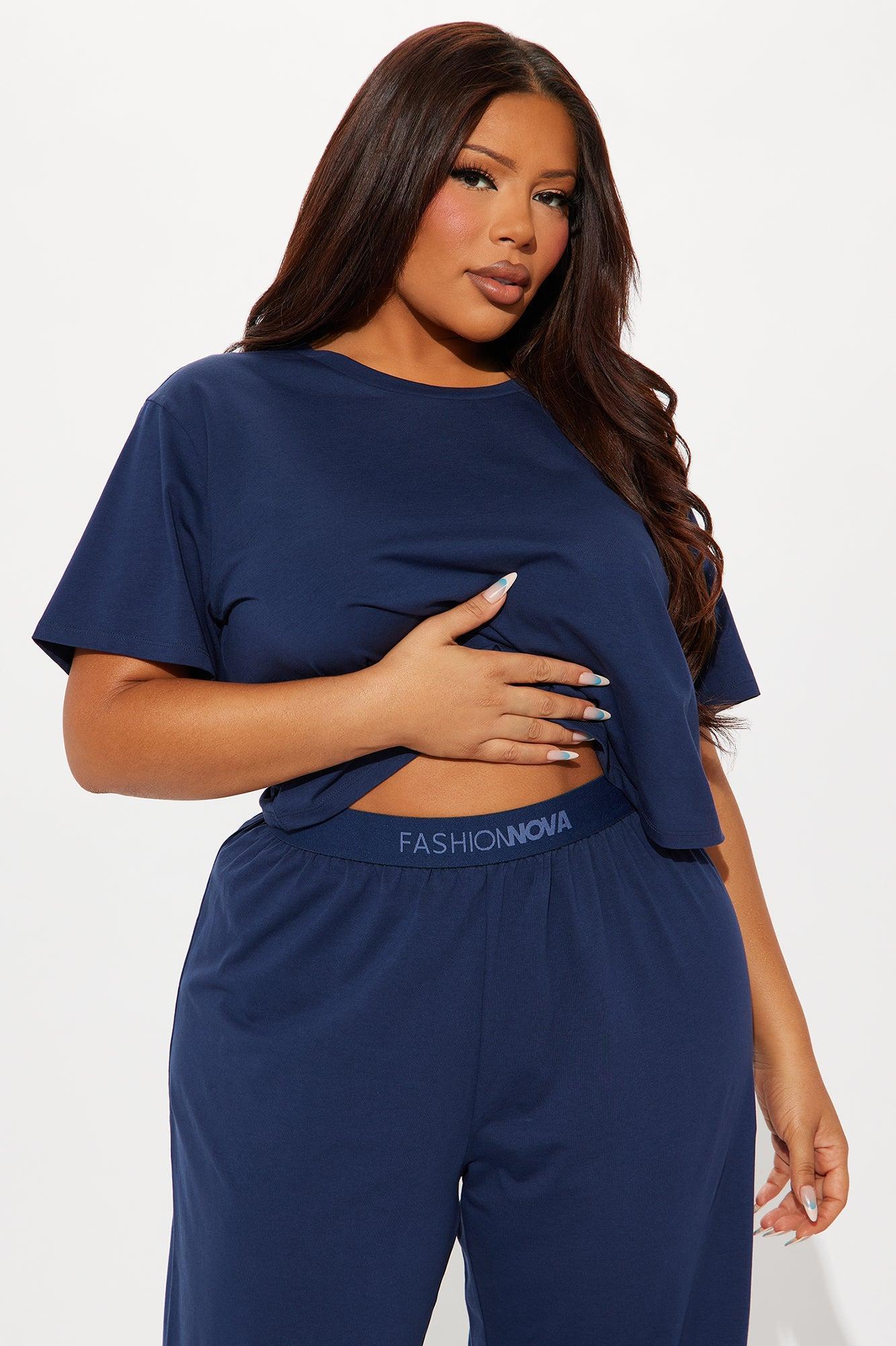 FN Mood PJ Pant Set - Navy Product Image
