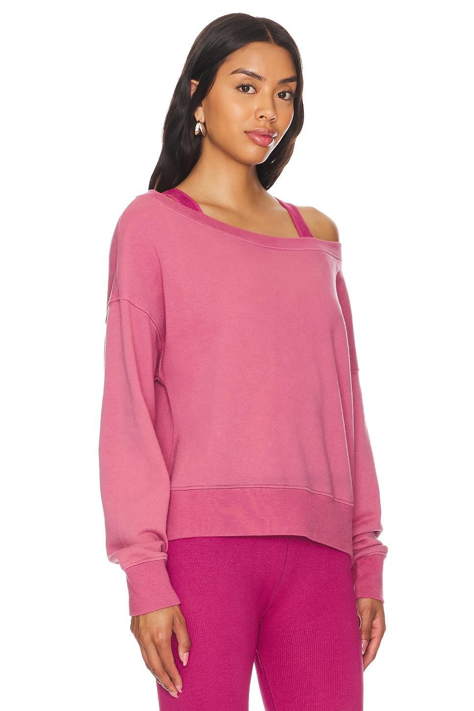 La Vida Off Shoulder Sweatshirt Spiritual Gangster Product Image