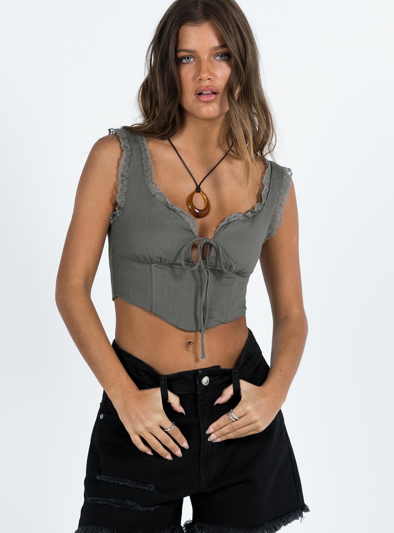Scarlett Top Slate Grey Product Image