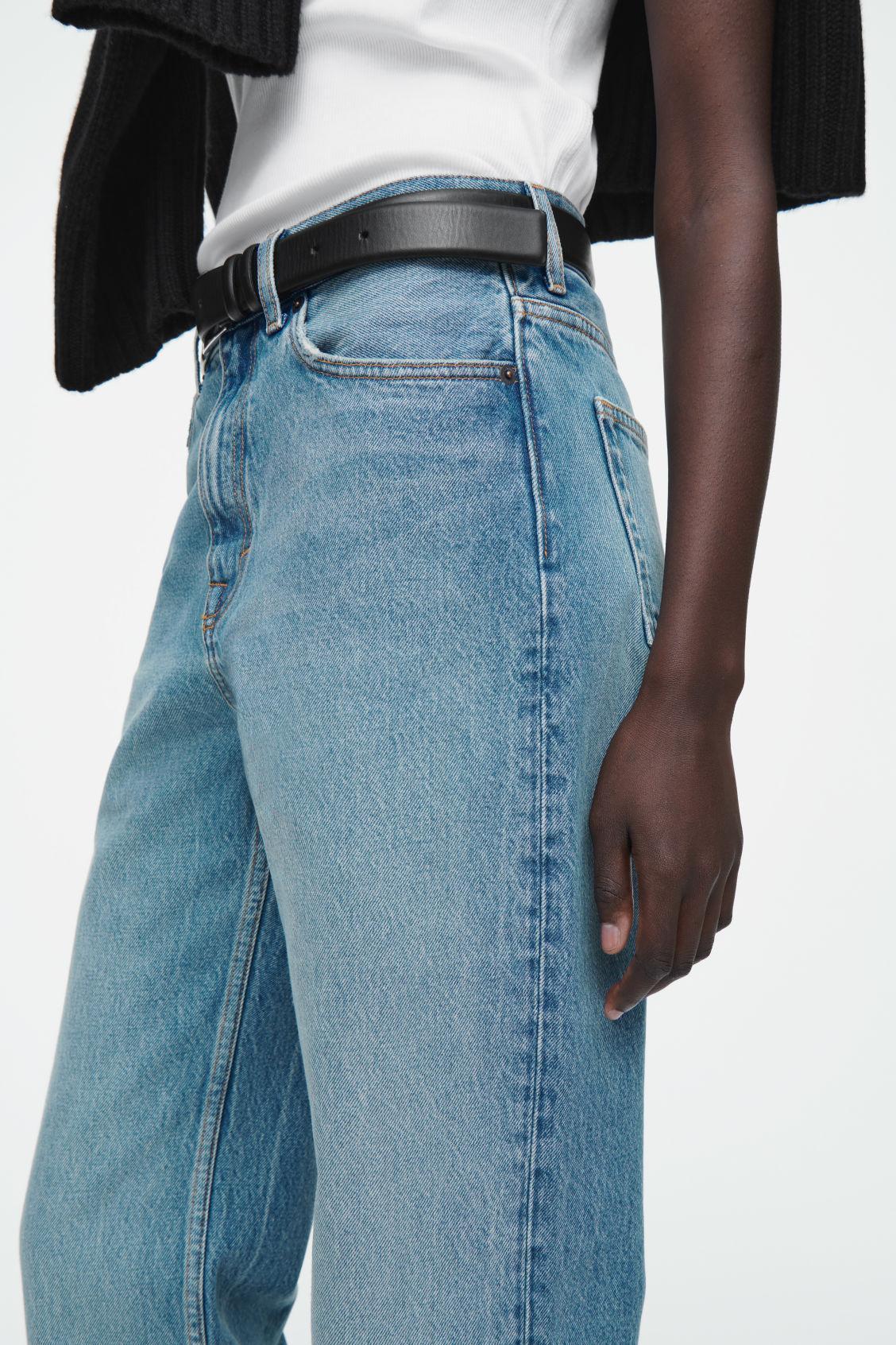COLUMN STRAIGHT-LEG JEANS Product Image