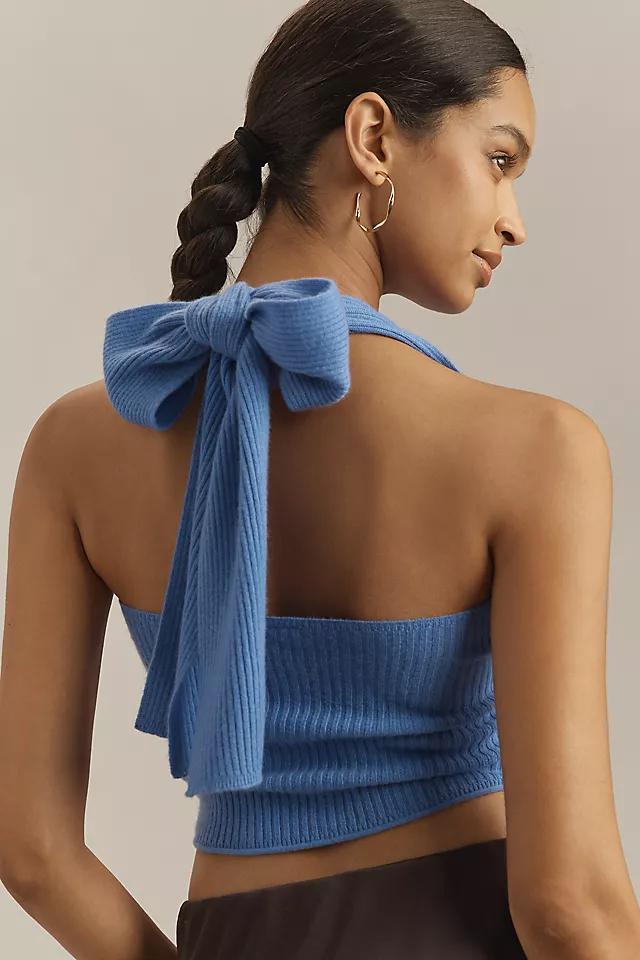 By Anthropologie Ribbed Cashmere Halter Top Product Image