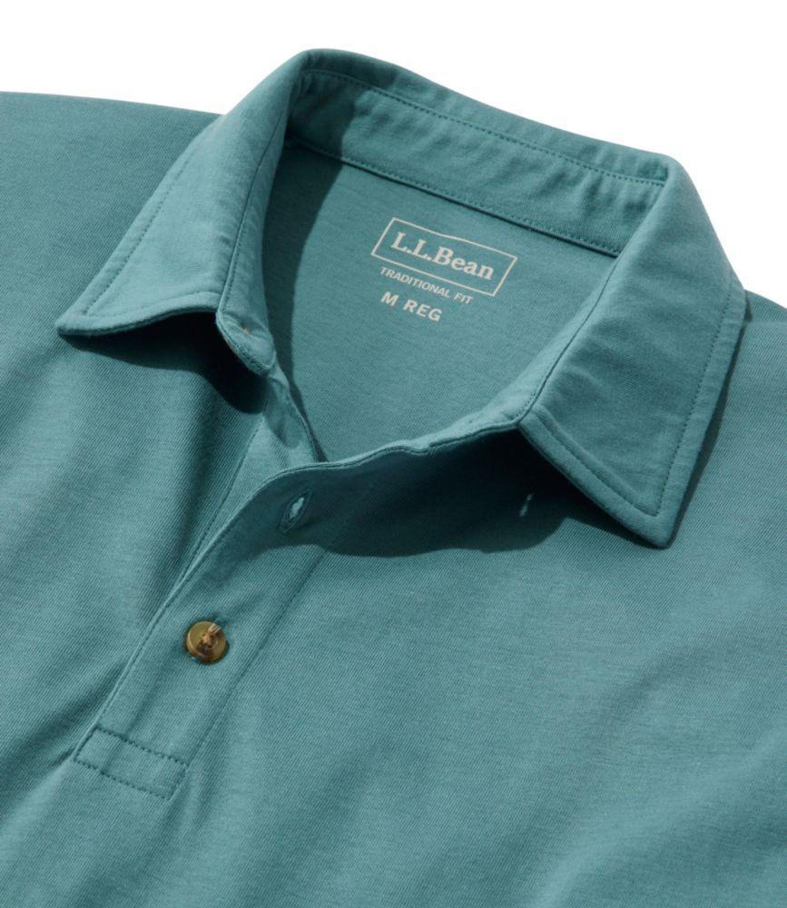 Men's Carefree Unshrinkable Polo, Long-Sleeve, Without Pocket Product Image