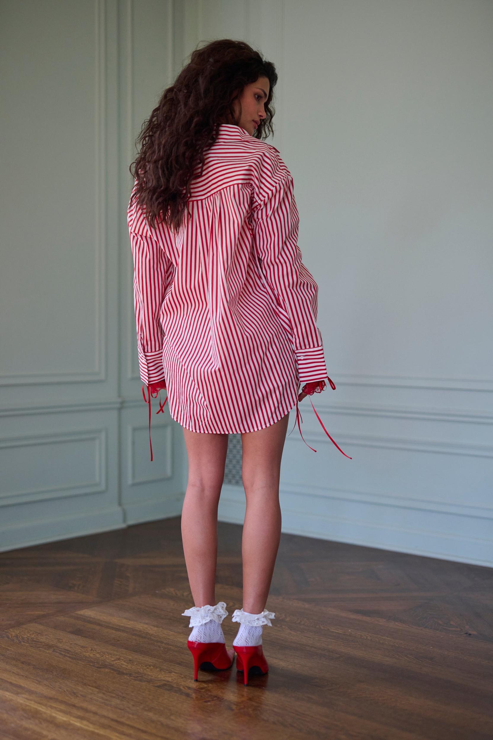 The Candy Stripe Boyfriend Boxer Product Image