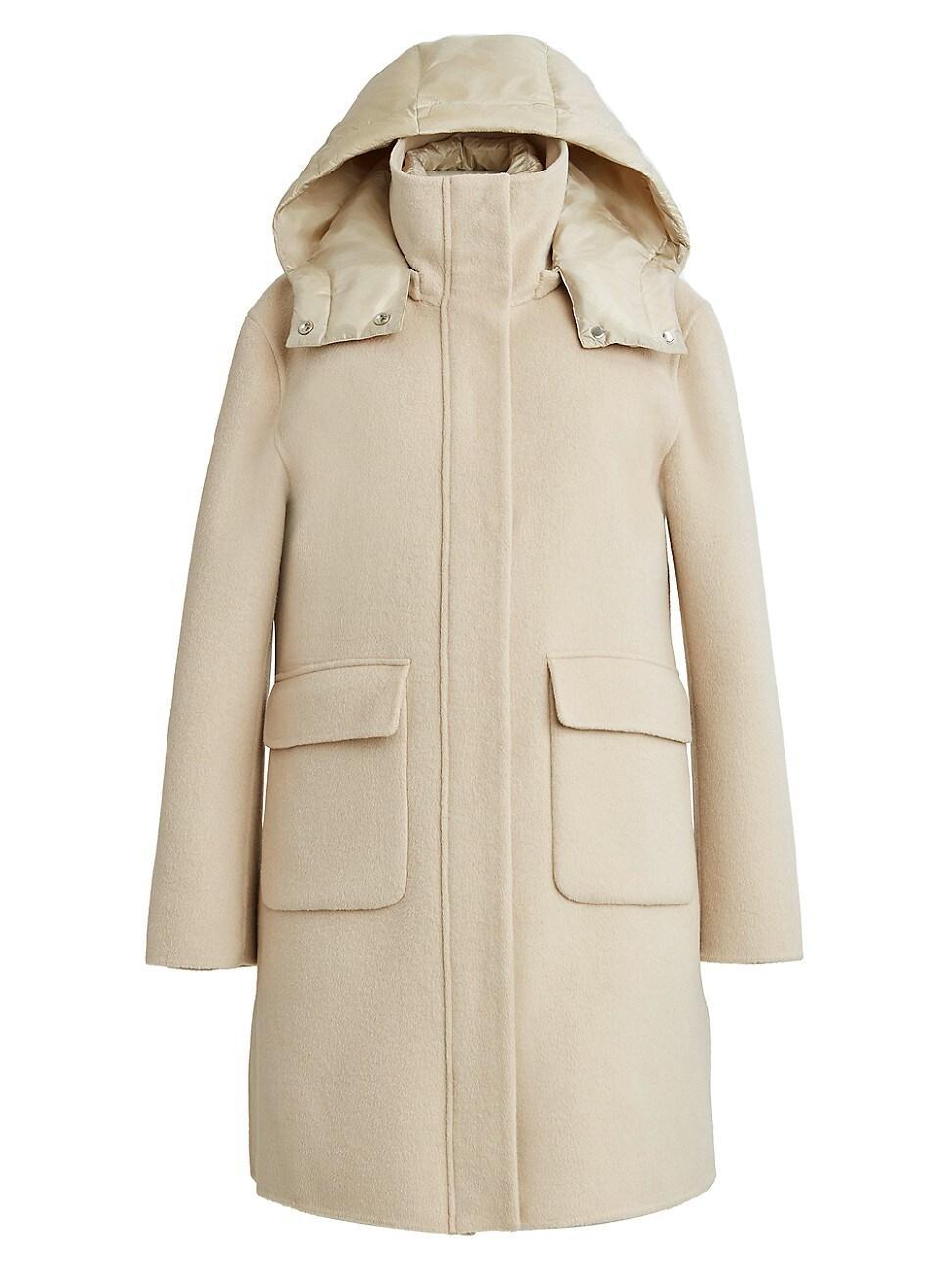 Womens Bristol 3-in-1 Wool-Blend Down Coat Product Image