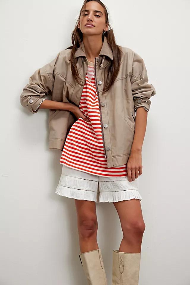 Classic Striped Short-Sleeve Crewneck Product Image