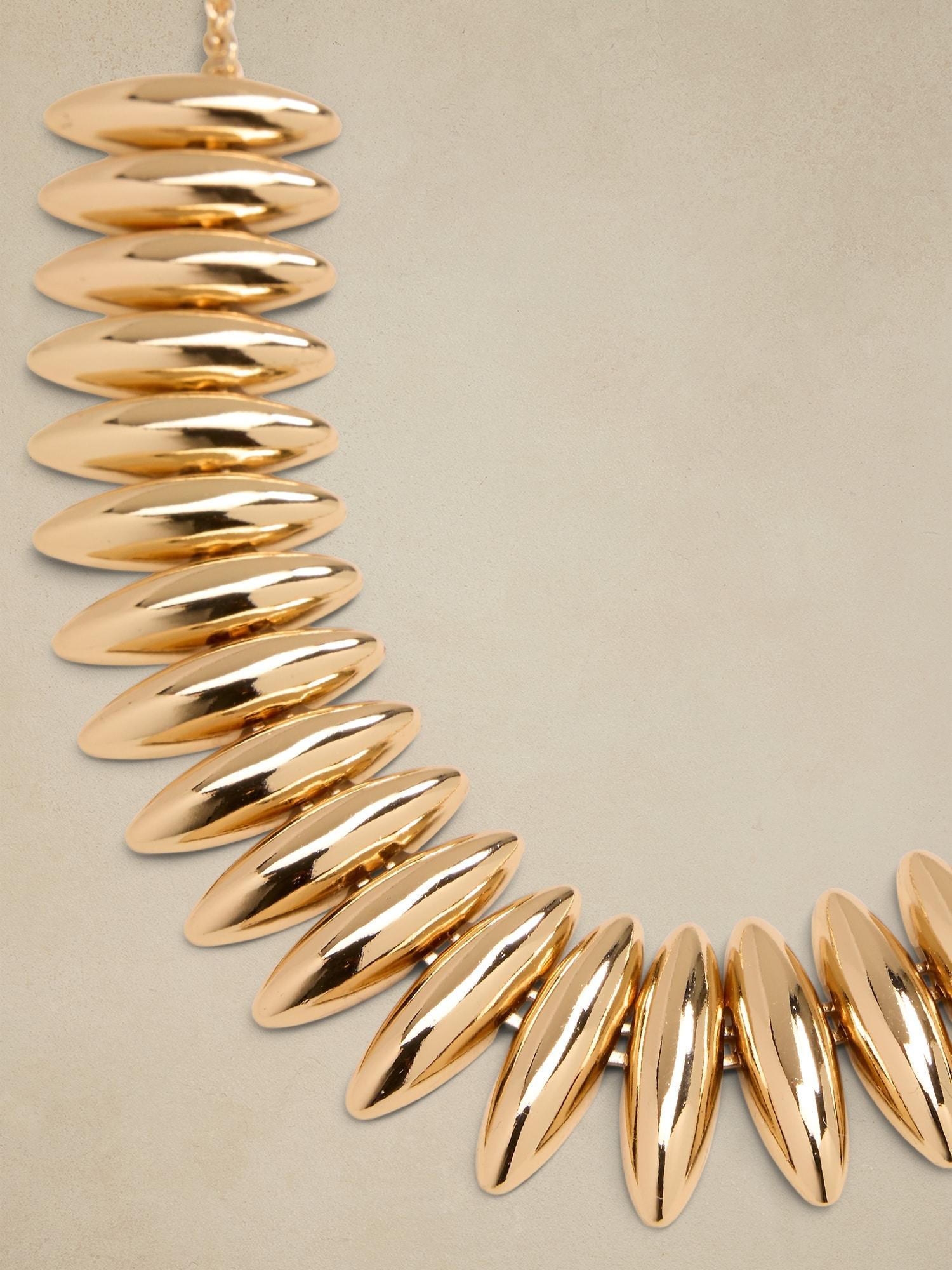 Oval Collar Statement Necklace Product Image