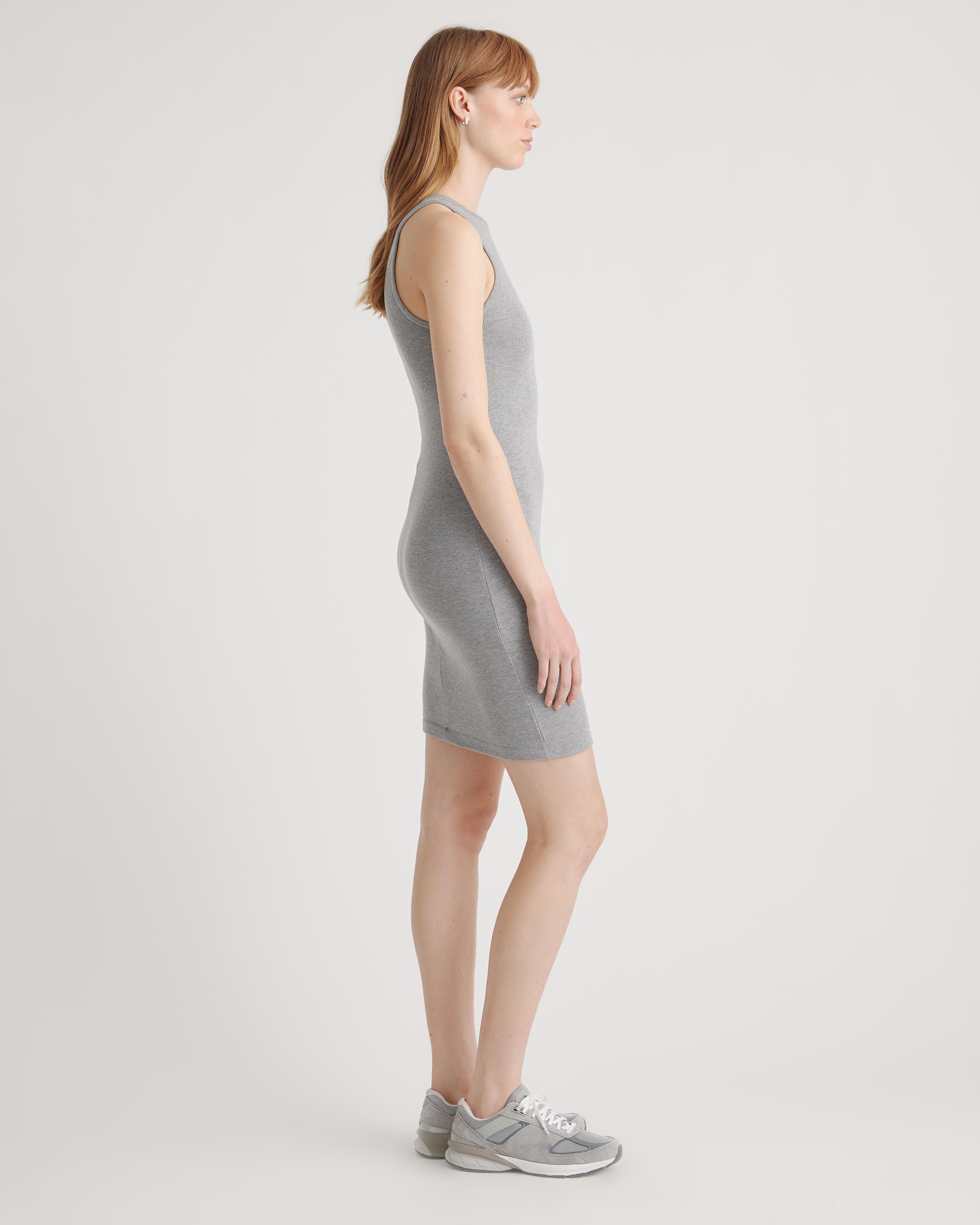 Quince | Women's Tencel Rib Knit Sleeveless Mini Dress Size XL Product Image