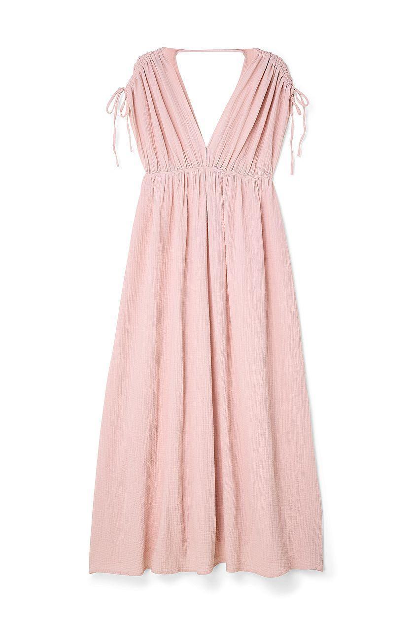 V-neck Front and Back Maxi Dress Product Image