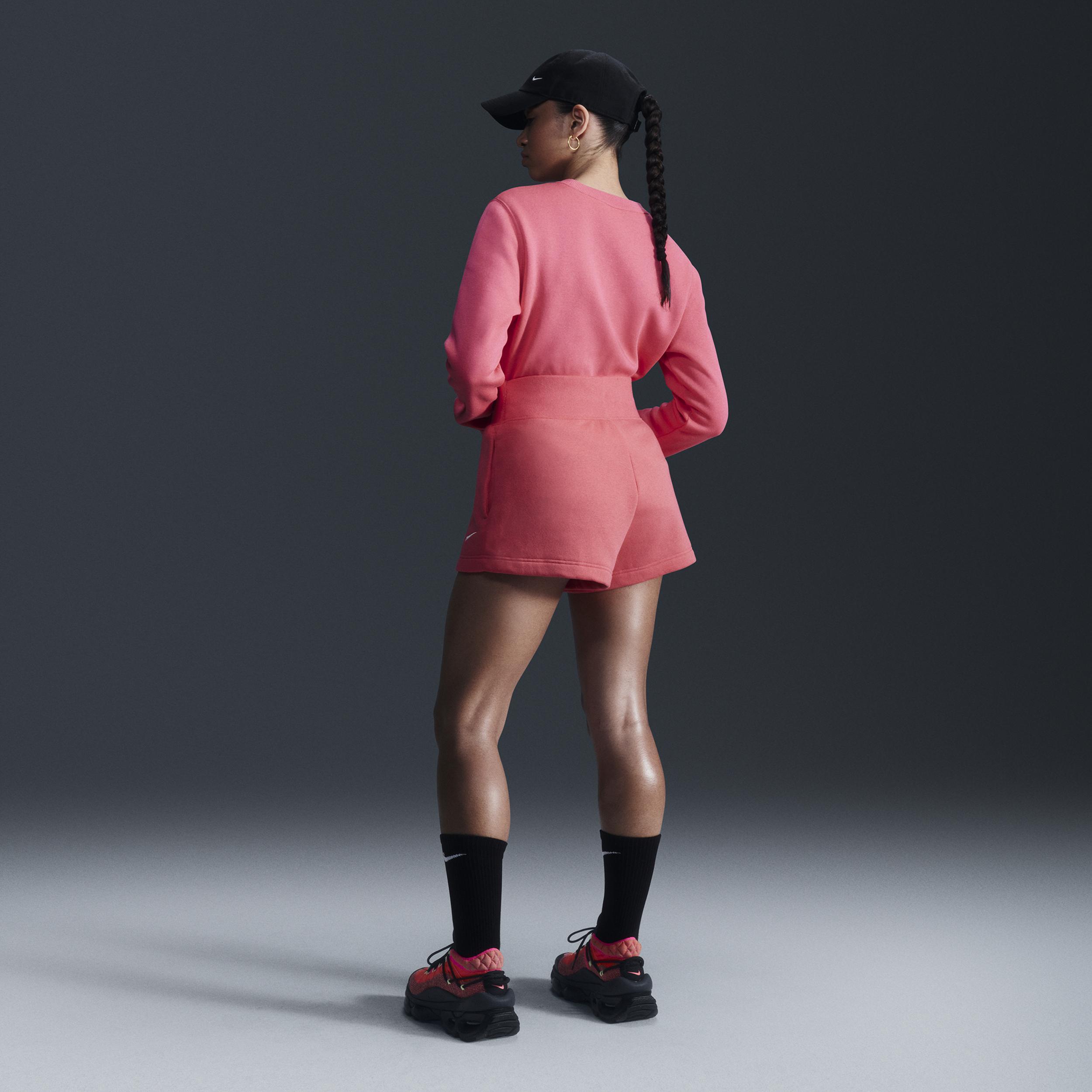 Nike Womens NSW Style Fleece High Rise Short - Aster Pink/Sail Product Image
