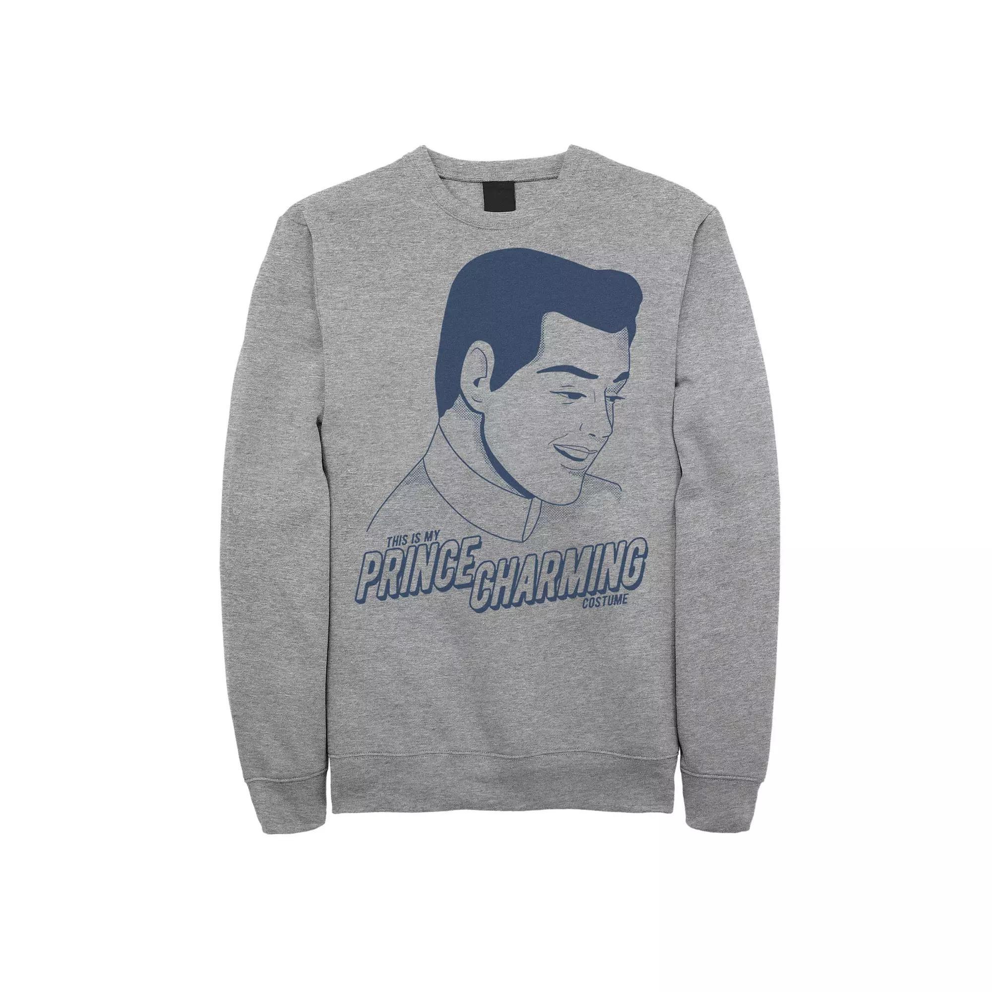 Disney's Cinderella Prince Charming Costume Men's Fleece, Size: 3XL, Athletic Grey Product Image