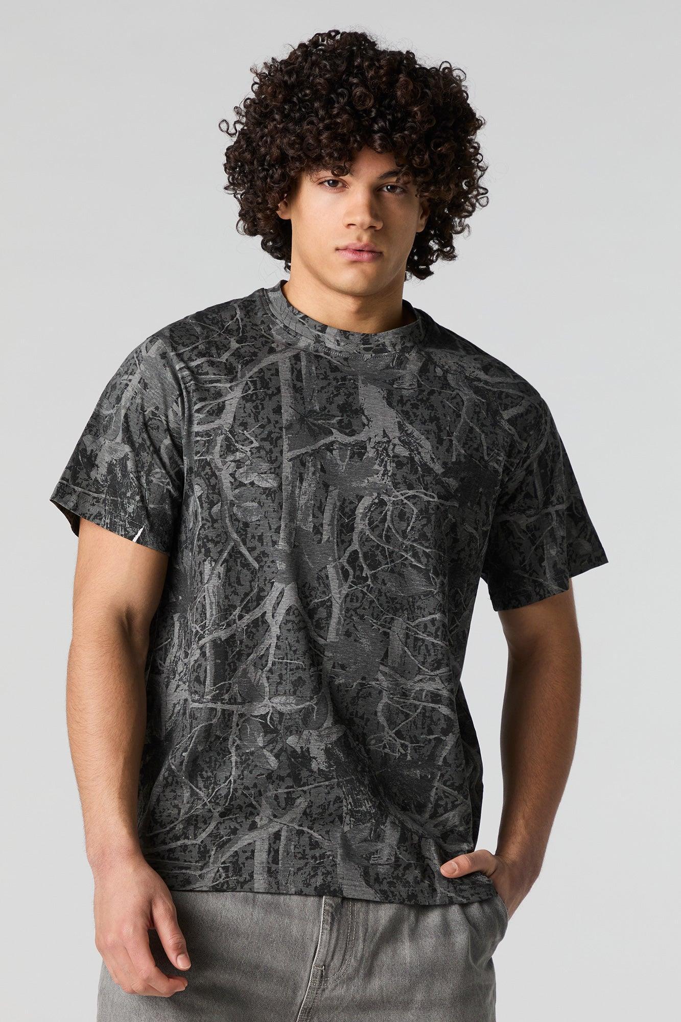 Camo Print T-Shirt Male Product Image