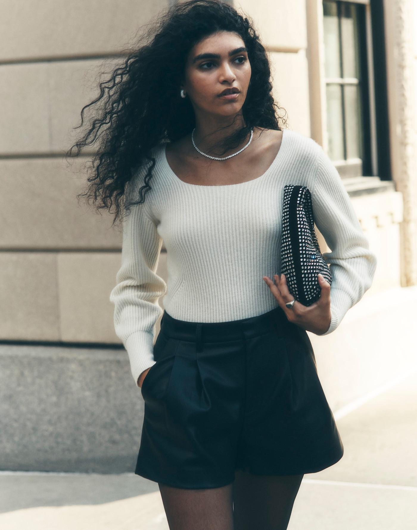 SoftWool Square-Neck Pullover Sweater Product Image