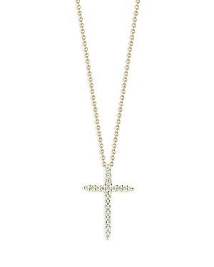 Womens Tiny Treasures 0.1 TCW Diamond & 18K White Gold Cross Pendant Necklace Product Image