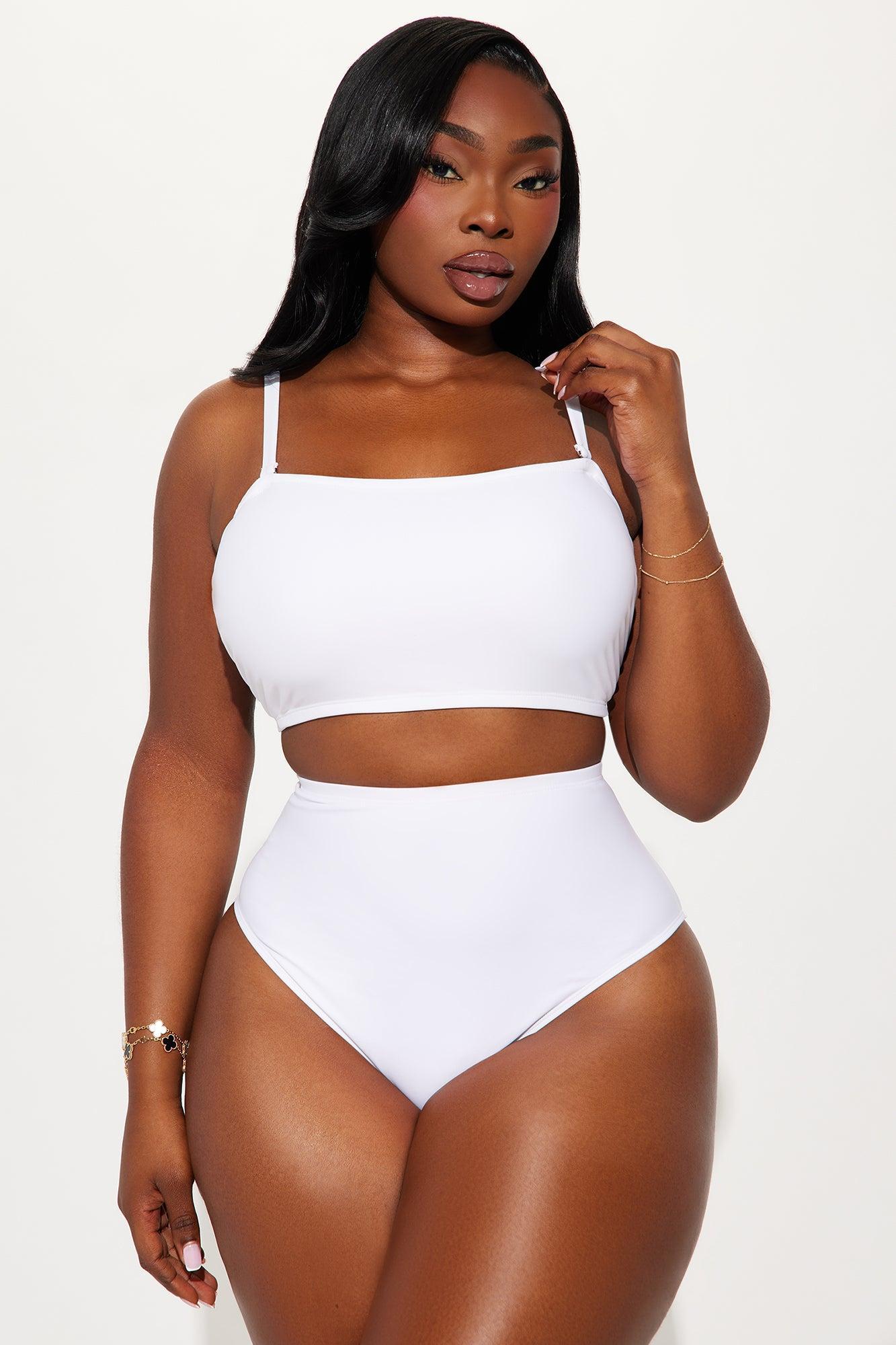Maui Mix And Match Bandeau Bikini Top - White Product Image