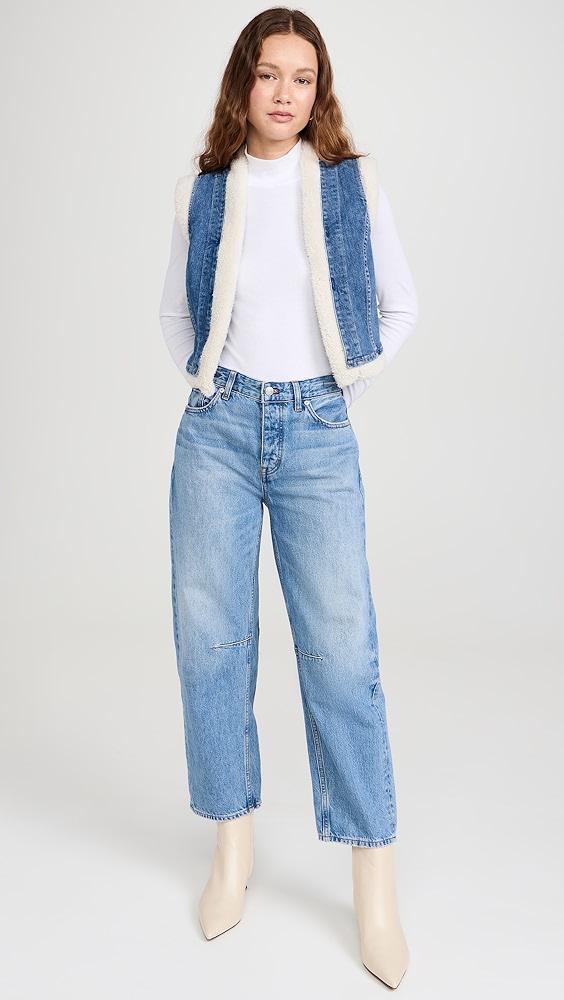 LE JEAN Celeste Sherpa Vest | Shopbop Product Image