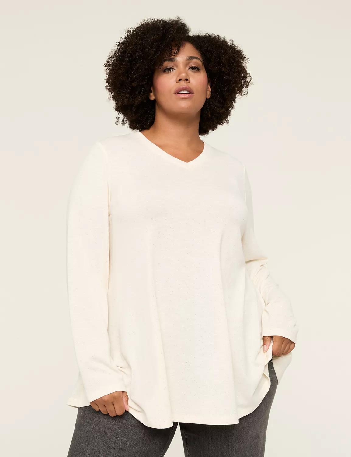 Swing Sparkle V-Neck Tee Product Image