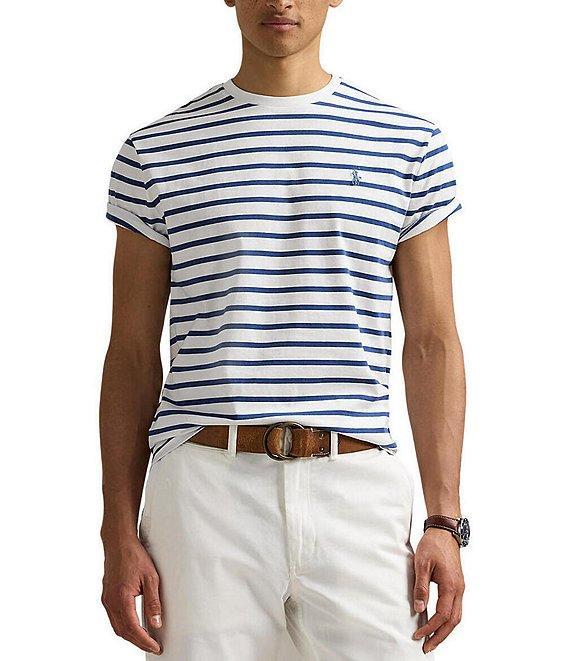 Polo Ralph Lauren Classic Fit Striped Jersey Short Sleeve T-Shirt Product Image