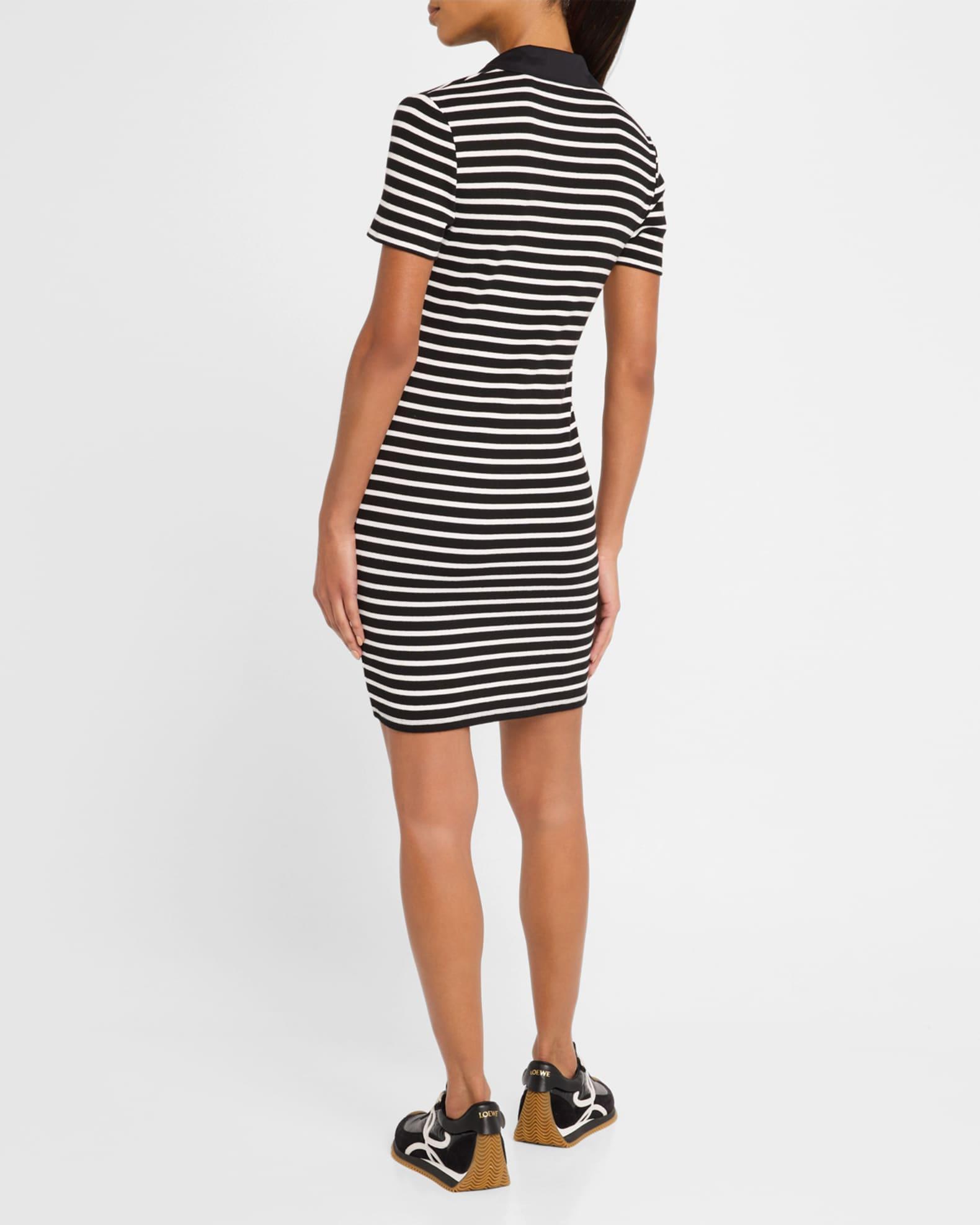 Bailey Stripe Short-Sleeve Polo Dress Product Image