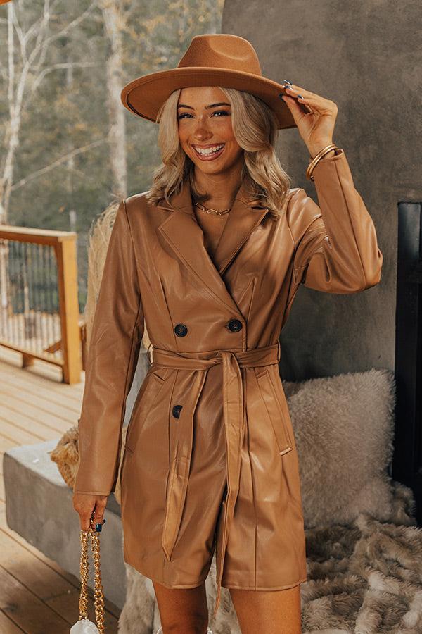 Forever First Class Faux Leather Coat Product Image