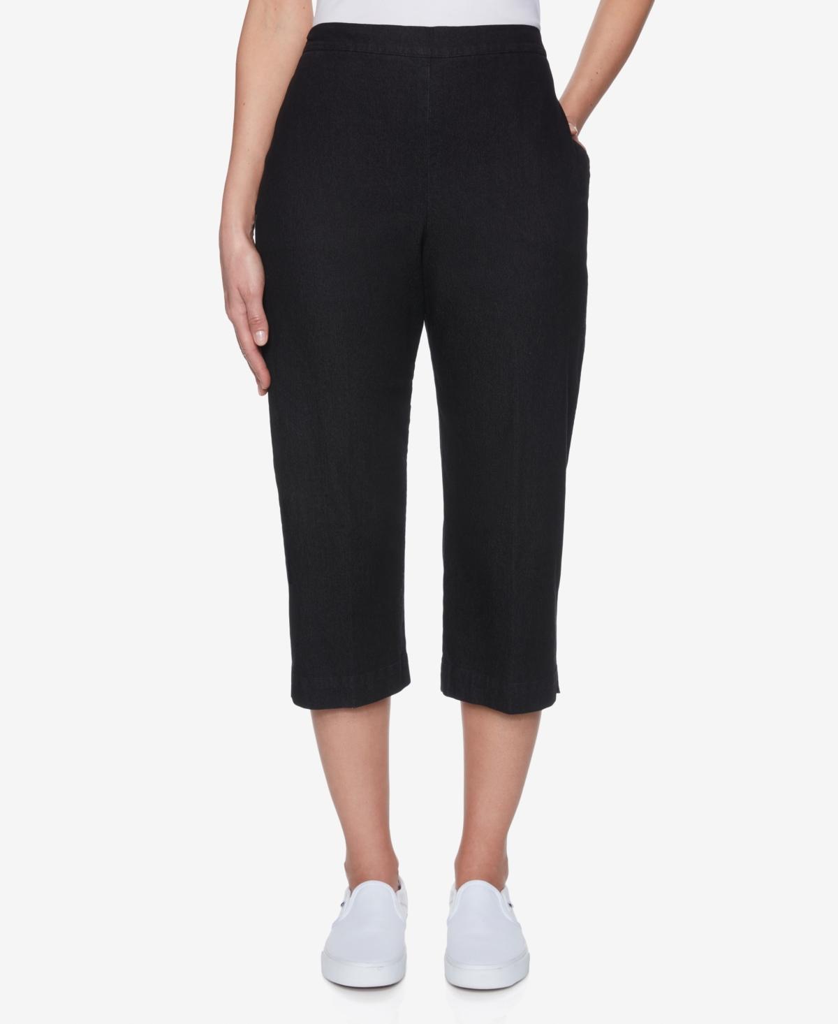Women's Alfred Dunner Denim Capri Pants, Size: 14, White Product Image