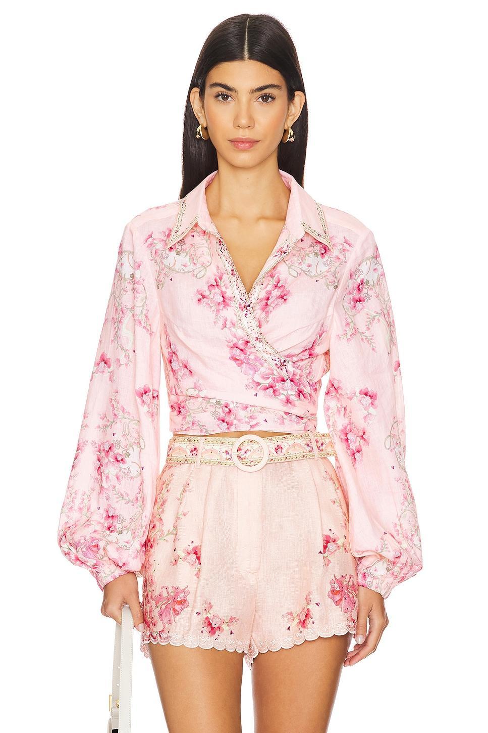 Cropped Wrap Shirt Camilla Product Image