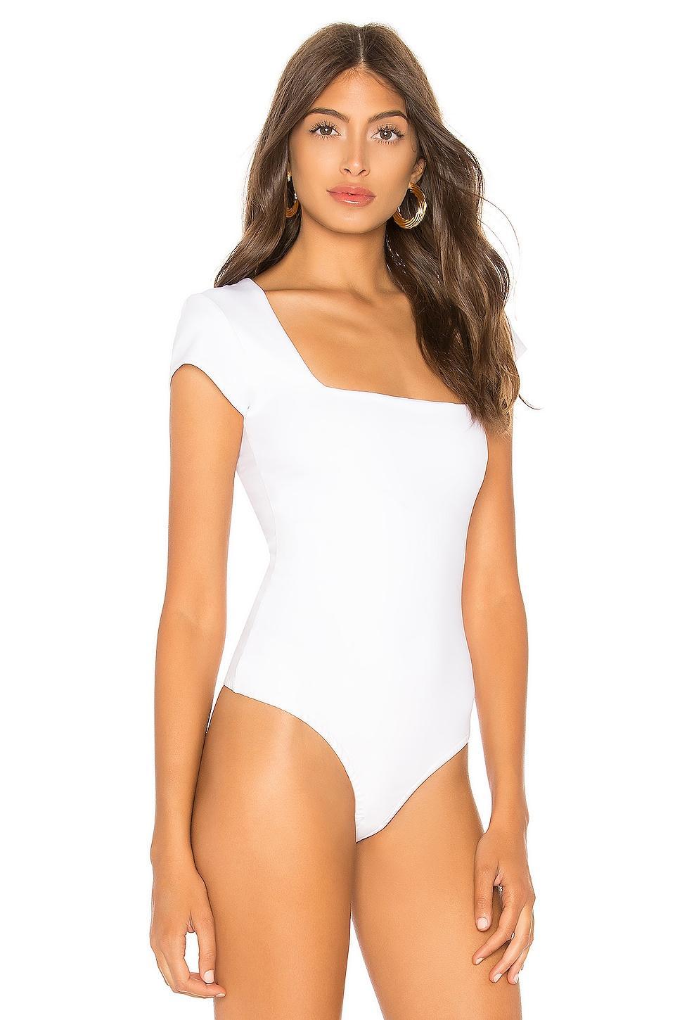 Free People Square Neck Cap Sleeve Knit Bodysuit Product Image