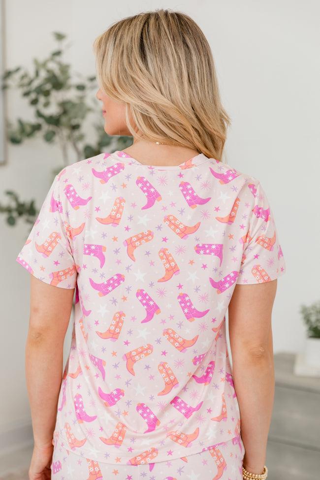 Over The Moon in Giddy Up Girly Bamboo Pajama Top Product Image