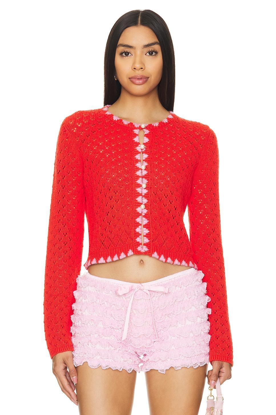 Carmel Pointelle Cardigan Kitri Product Image