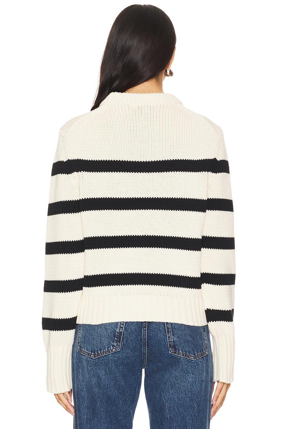 Organic Cotton Striped Crewneck White + Warren Product Image