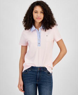 Tommy Hilfiger Cornell Trim Polo (Ballerina ) Women's Clothing Product Image