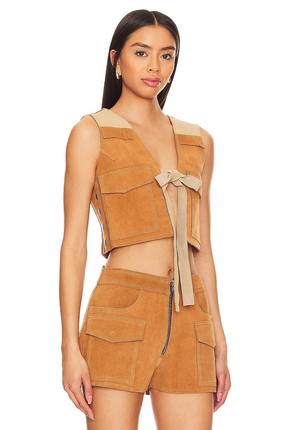 Sugar Suede Vest Understated Leather Product Image